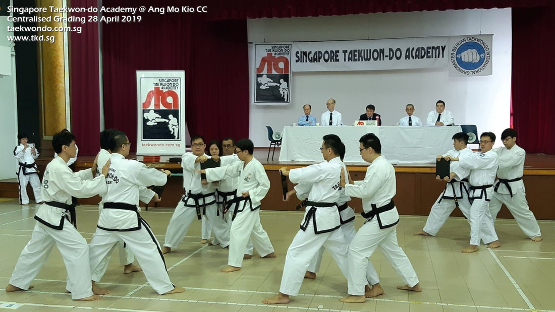 Black Belt Centralised Grading Ang Mo Kio Kebun Baru Serangoon Yishun Sengkang Katong Paya Lebar Singapore Taekwondo Academy