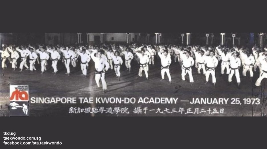 Serangoon Perumal 1973 Grand Master BS Huan Largest Oldest Governing Organisation Singapore Taekwondo Academy STA Black Belt