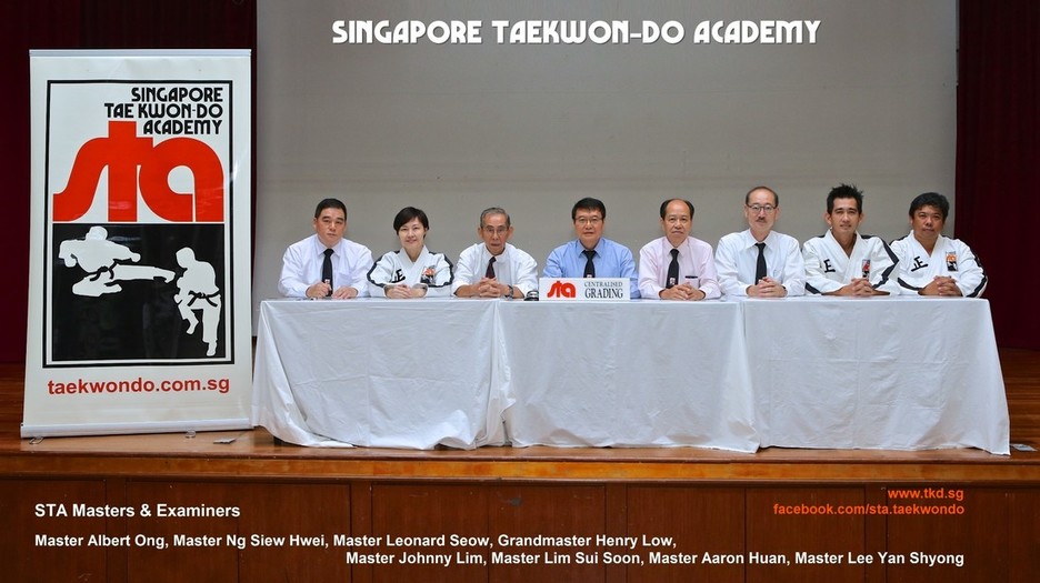 Masters Examiners Singapore Taekwondo Academy STA HQ Grading Certificate Recognised Governing Organisation International Huan