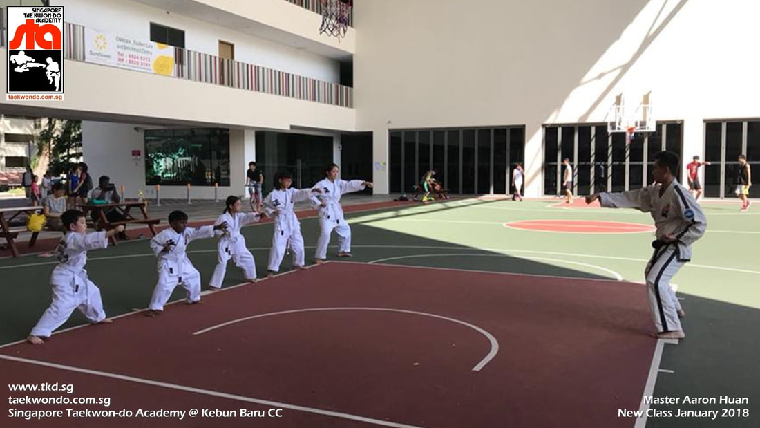 Master Aaron Huan Kebun Baru Ang Mo Kio Yio Chu Kang Thomson Serangoon Kids Teen Children Singapore Taekwondo Academy TKD STA