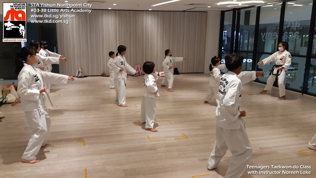 Teen Class Noreen Yishun Northpoint City Sembawang Woodlands Khatib Canberra Sengkang Punggol Singapore Taekwondo Academy TKD