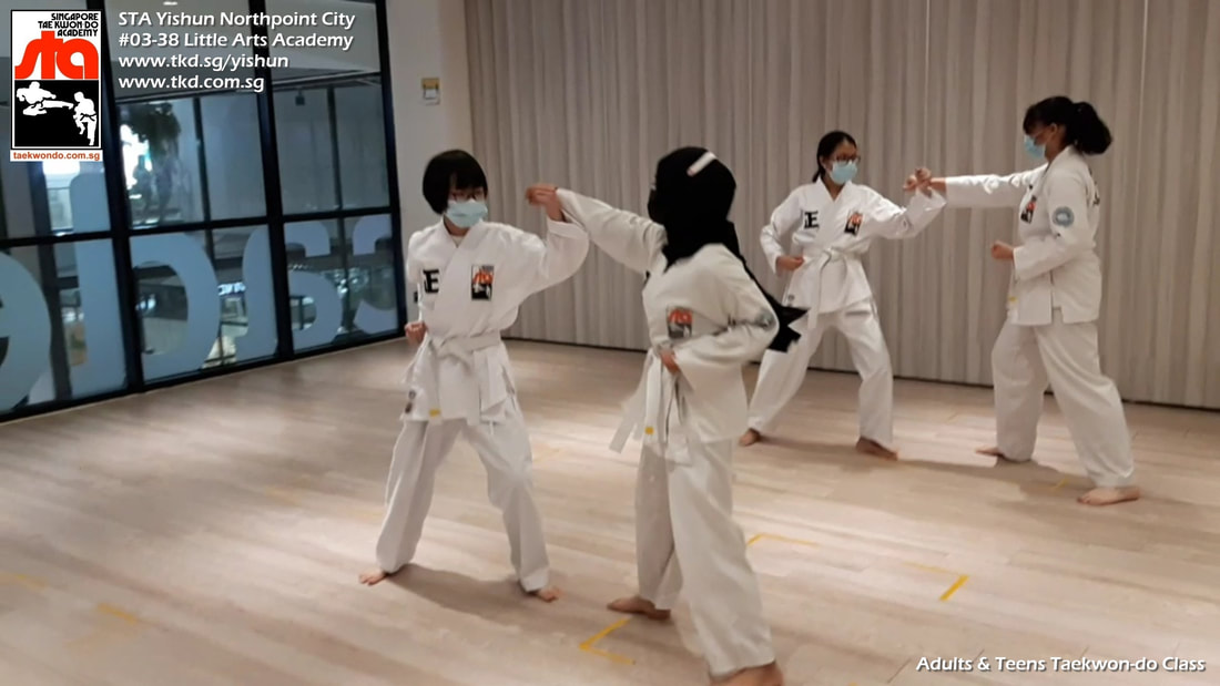 Adults Teens Self Defence Class Yishun Northpoint City Sembawang Woodlands Khatib Canberra Singapore Taekwondo Academy TKD