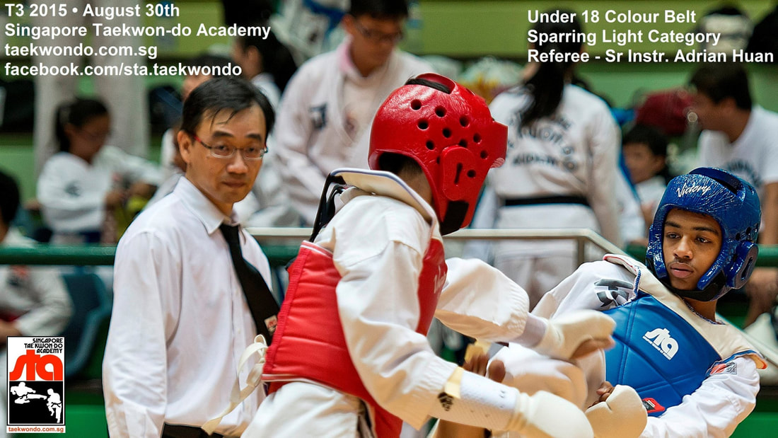 Tournament Referee Senior Instructor Adrian Huan Yishun Northpoint City Sembawang Canberra Khatib Singapore Taekwondo Academy