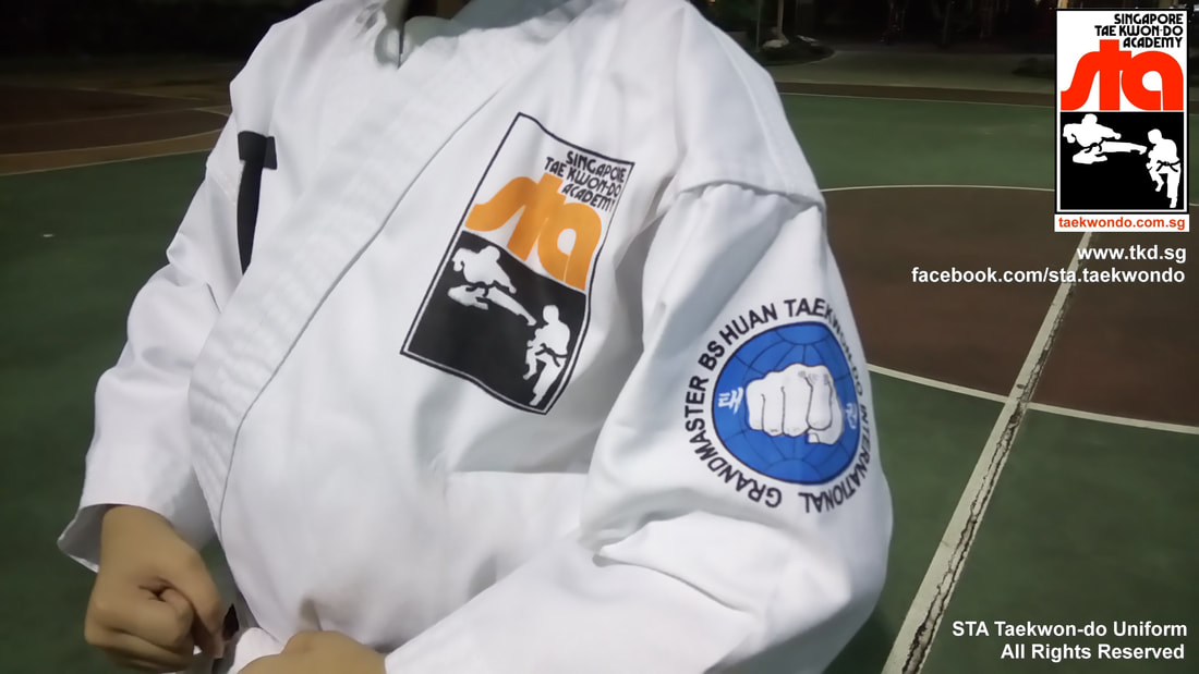 Basic STA Taekwon-do Uniform Singapore Taekwon-do Academy HQ Taekwondo TKD SG Official International Copyright All Rights Reserved