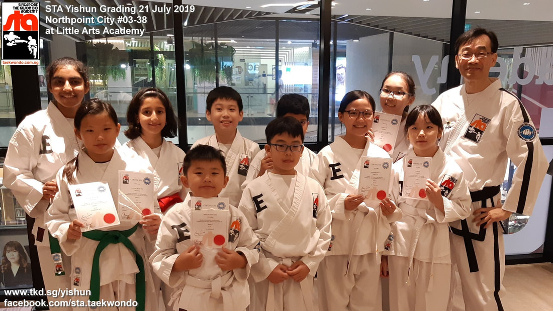 Grading Certificate Aquarius Class Instructor Adrian Huan Bedok Reservoir Singapore Taekwondo Academy TKD STA Teens Children